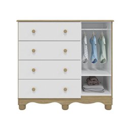 Quarto de Bebê com Guarda Roupa 3 Portas com Janela Berço Americano e Cômoda Uli - 3 Quarto de Bebê com Guarda Roupa 3 Portas com Janela Berço Americano e Cômoda Uli - 3