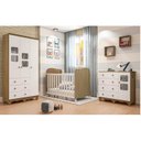 Ver imagem 1 de Quarto de Bebê com Guarda Roupa 3 Portas com Janela Berço Americano e Cômoda Uli 