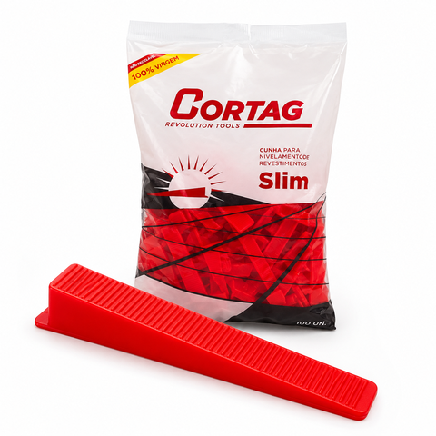 Cunha Niveladora Slim Cortag para Porcelanato 100un