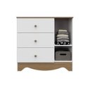 Ver imagem 4 de Quarto de Bebê com Guarda Roupa 3 Portas e Cômoda 3 Gavetas Pirueta