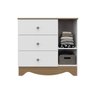 Quarto de Bebê com Guarda Roupa 3 Portas e Cômoda 3 Gavetas Pirueta - 4