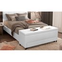 Ver imagem 2 de Puff Baú Sapateira Solteiro 96x50x48cm Móveis Digital