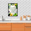 Ver imagem 1 de Quadro Cozinha Alimentação Saudável 24x18cm:moldura Preta