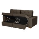 Ver imagem 7 de Sofá Baú Retrátil e Reclinável 4 Lugares 220cm Veludo La Plata Yescasa