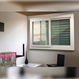 Janela de PVC Acustica Sobrepor 100x120cm com 2 Folhas e Vidro Laminado ITEC Brimak - 1