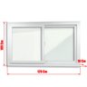 Janela de PVC Acustica Sobrepor 100x120cm com 2 Folhas e Vidro Laminado ITEC Brimak - 3
