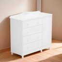 Ver imagem 3 de Kit Berço com Cômoda Peroba Elô Branco Quarto Infantil
