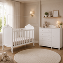 Ver imagem 1 de Kit Berço com Cômoda Peroba Elô Branco Quarto Infantil