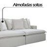 Sofá 7 Lugares Retrátil e Reclinável 2,90 mts Melt Sistema Multimolas Suede Bianchi Estofados Cinza - 3