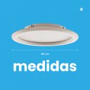 Ver imagem 2 de Plafon Embutir Led Slin 40cm Branco Led 38w Multicor Pz-1058/400y St3138