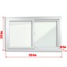 Janela de PVC Acustica Sobrepor 120x120cm com 2 Folhas e Vidro Laminado ITEC Brimak - 5