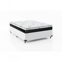Ver imagem 1 de Cama Box Casal 138 Branco com Colchão D33 One Face Bello Box 58x138x188