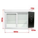 Ver imagem 7 de Janela de PVC Integrada 140x150cm 2 Folhas com Vidro Liso e Cremonna com Controle Remoto Itec Brimak