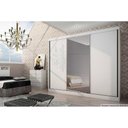 Ver imagem 4 de Guarda Roupa Casal 3 Portas de Correr e 6 Gavetas c/ Espelho Sollo Plus Branco - Novo Horizonte