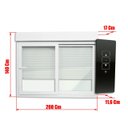 Ver imagem 7 de Janela de PVC Integrada 140x200cm 2 Folhas com Vidro Liso e Cremonna com Controle Remoto ITEC Brimak