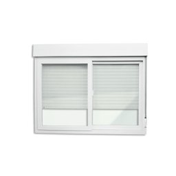 Janela de PVC Integrada 120x120cm 2 Folhas com Vidro Liso ITEC Brimak - 6