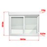 Janela de PVC Integrada 120x150cm 2 Folhas com Vidro Liso ITEC Brimak - 7