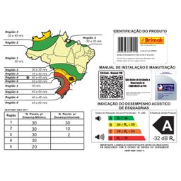 Janela de PVC Integrada 120x150cm 2 Folhas com Vidro Liso ITEC Brimak - 8