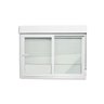 Janela de PVC Integrada 120x150cm 2 Folhas com Vidro Liso e Cremona ITEC Brimak - 6