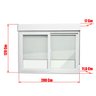 Janela de PVC Integrada 120x200cm 2 Folhas com Vidro Liso ITEC Brimak - 7