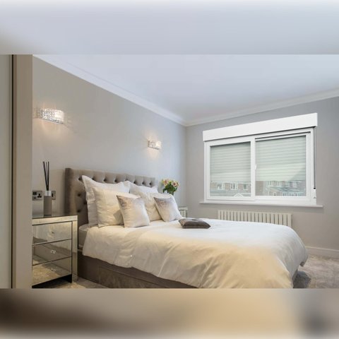 Janela de PVC Persiana Integrada 120x200cm 2 Folhas Vidro Liso Branco Itec Brimak