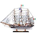 Ver imagem 1 de Barco Veleiro Escuna de Madeira Amerigo Vespucci Replica 65 Cm - 65x47cm