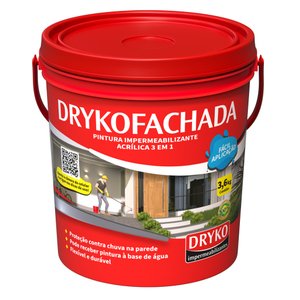 Impermeabilizante Drykofachada / Parede Branco 3,6kg Dryko