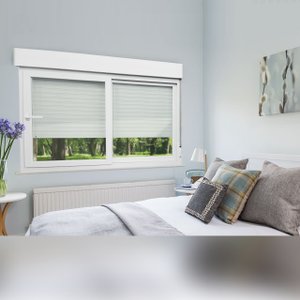 Janela de PVC Integrada 140x120cm 2 Folhas com Vidro Liso e Cremona ITEC Brimak