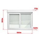 Ver imagem 7 de Janela de PVC Integrada 140x150cm 2 Folhas com Vidro Liso ITEC Brimak