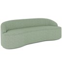 Ver imagem 1 de Sofá 4 Lugares Curvo Sala de Estar Living Lótus D02 Linho Verde 230 cm D-477 - Lyam Decor