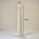 Ver imagem 2 de Vela Decorativa Coluna Listrada 27 Cm