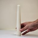 Ver imagem 4 de Vela Decorativa Coluna Listrada 27 Cm