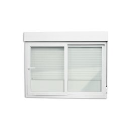 Janela de PVC Integrada 140x200cm 2 Folhas com Vidro Liso e Cremona ITEC Brimak - 6