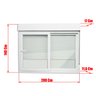 Janela de PVC Integrada 140x200cm 2 Folhas com Vidro Liso e Cremona ITEC Brimak - 7