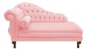 Ver imagem 2 de Recamier Divã Larissa 150cm Direito Suede:rosa-claro/liso