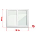 Ver imagem 7 de Janela de PVC 100x100cm 2 Folhas com Vidro Liso ITEC Brimak