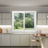 Janela de PVC 100x120cm 2 Folhas com Vidro Liso ITEC Brimak - 1