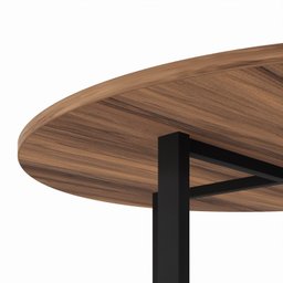 Mesa de Reunião Circular Pé Metálico D1200 Expresso Móveis - 5