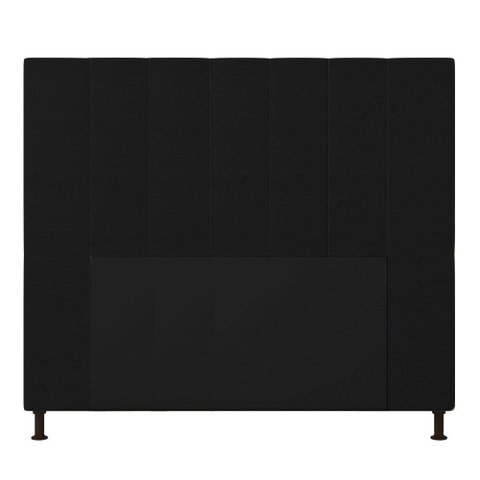 Cabeceira Cama Box Casal 140cm Corino Preto