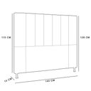 Ver imagem 2 de Cabeceira Cama Box Casal 140cm Corino Preto