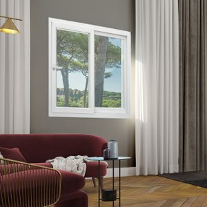 Janela de PVC 120x150cm 2 Folhas com Vidro Liso e Cremona ITEC Brimak