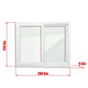 Ver imagem 7 de Janela de PVC 120x200cm 2 Folhas com Vidro Liso ITEC Brimak