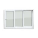 Ver imagem 6 de Janela de PVC 100x150cm 3 Folhas com Vidro Liso e Cremona Itec Brimak Branco