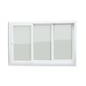 Janela de PVC 100x150cm 3 Folhas com Vidro Liso e Cremona ITEC Brimak - 6
