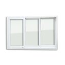 Ver imagem 6 de Janela de PVC 100x200cm 3 Folhas com Vidro Liso Itec Brimak Branco