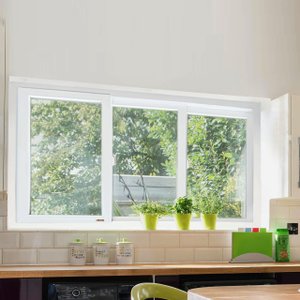 Janela de PVC 100x200cm 3 Folhas com Vidro Liso ITEC Brimak