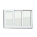 Ver imagem 6 de Janela de PVC 100x200cm 3 Folhas com Vidro Liso ITEC Brimak
