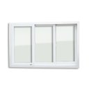 Ver imagem 6 de Janela de PVC 100x240cm 3 Folhas com Vidro Liso ITEC Brimak