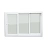 Janela de PVC 100x240cm 3 Folhas com Vidro Liso e Cremona ITEC Brimak - 6