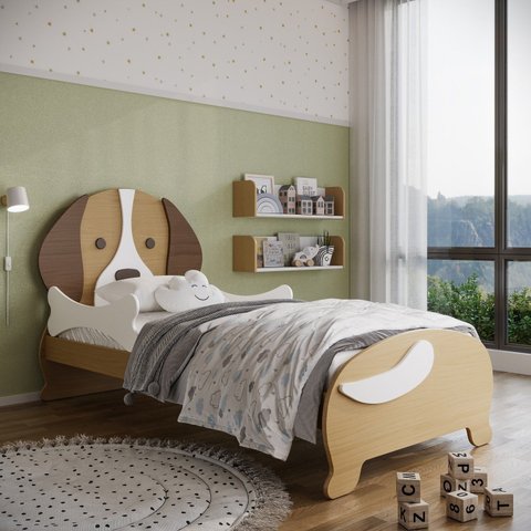 Cama Infantil Puppy Madeira Maciça